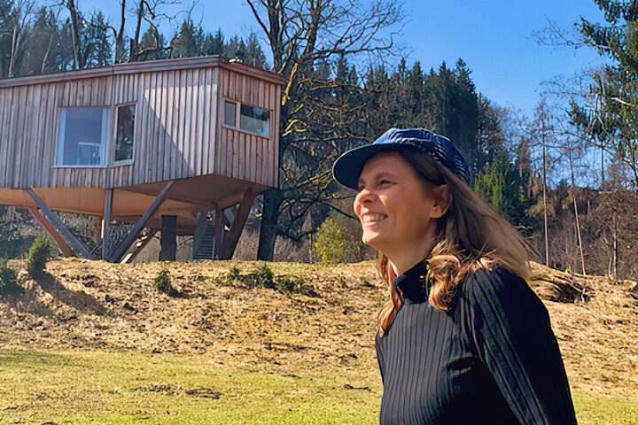 Sarah Wiener at Thoma in Goldegg - A prominent visitor with us in Goldegg - Thoma Wood100