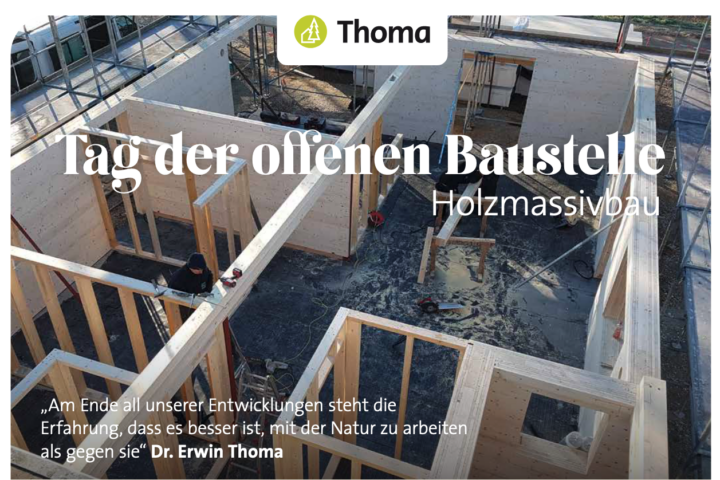 Tag der offenen Baustelle der holzvogt GmbH in Deggenhausertal - Thoma Holz100