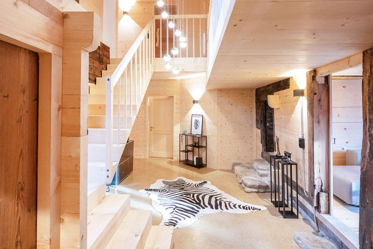 Sanierung mittelalterlicher Blockbau & Holz100 Anbau - Thoma Holz100 