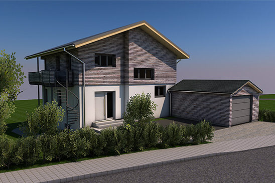 Baustellenbesichtigung in Murnau  - Thoma Holz100