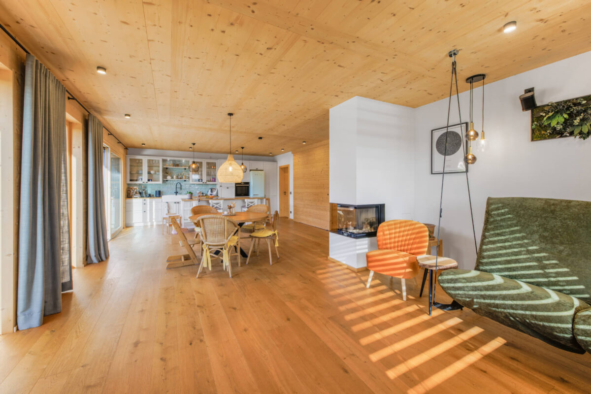 Holz100 Haus in anspruchsvoller Hanglage - Thoma Holz100 