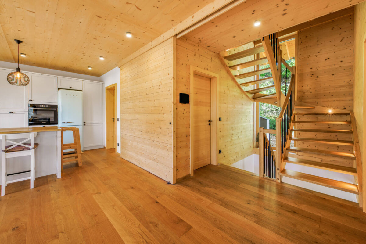 Holz100 Haus in anspruchsvoller Hanglage - Thoma Holz100 