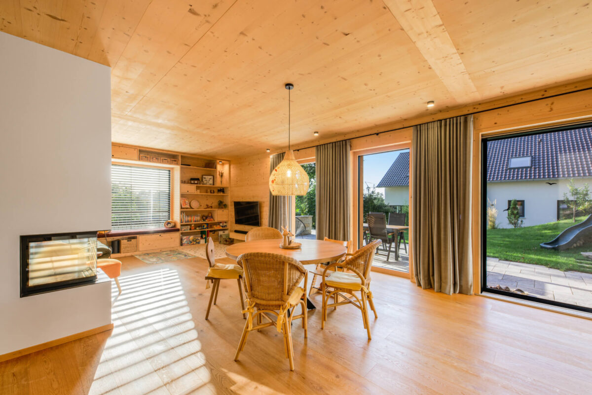 Holz100 Haus in anspruchsvoller Hanglage - Thoma Holz100 