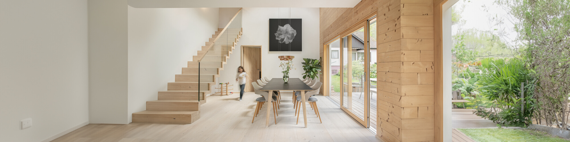 Holz100-Neubau Einfamilienhaus mit Büroanbau und Carport - Thoma Holz100