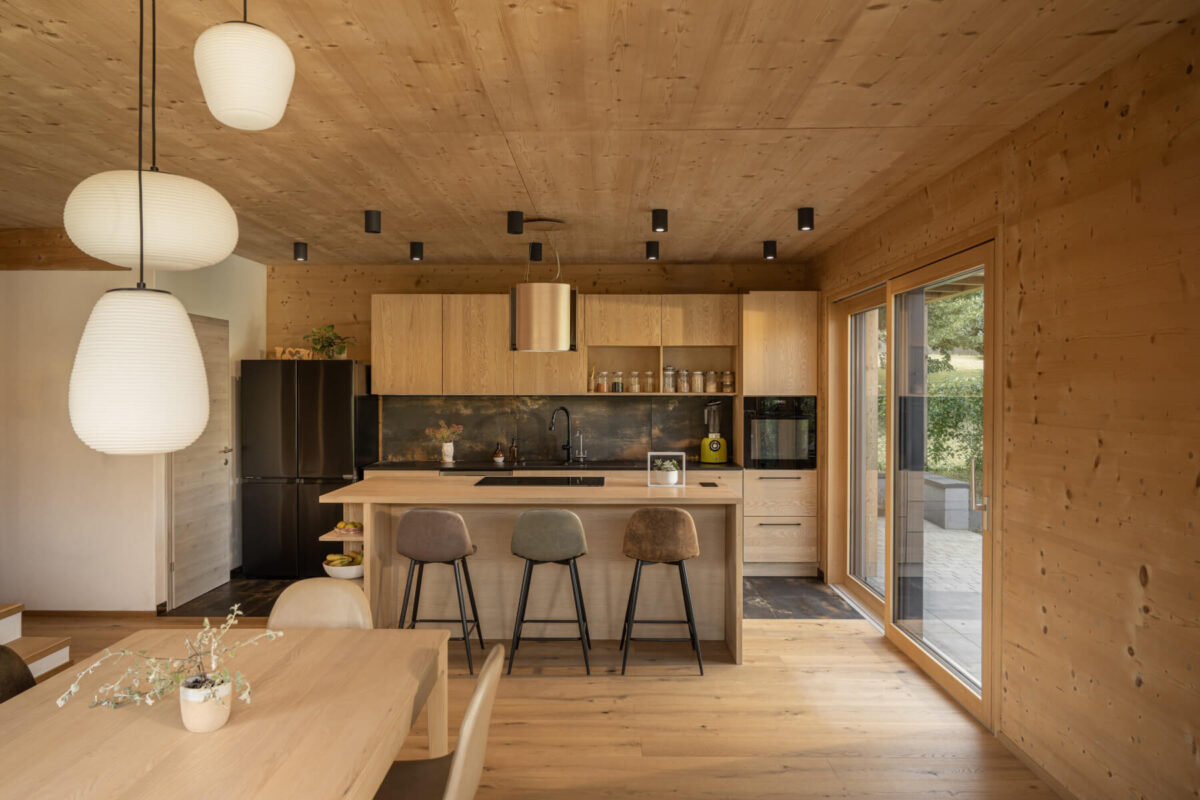 Einfamilienhaus aus Mondholz im Schneebergland - Thoma Holz100 