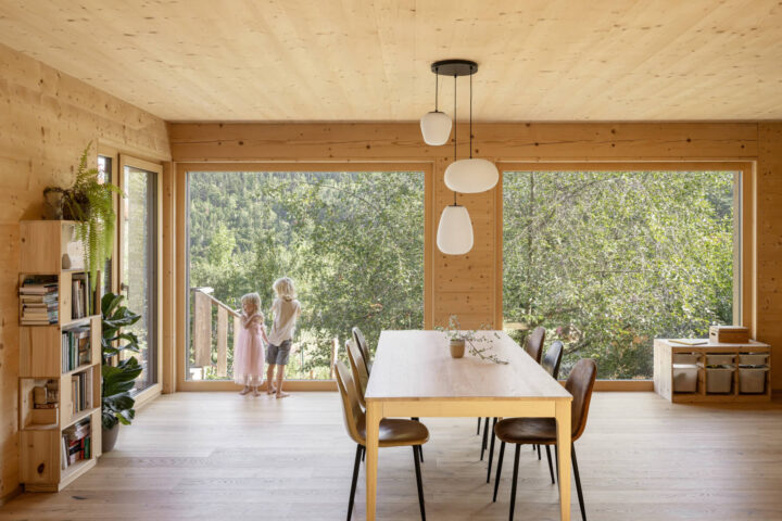 Einfamilienhaus aus Mondholz im Schneebergland - Thoma Holz100