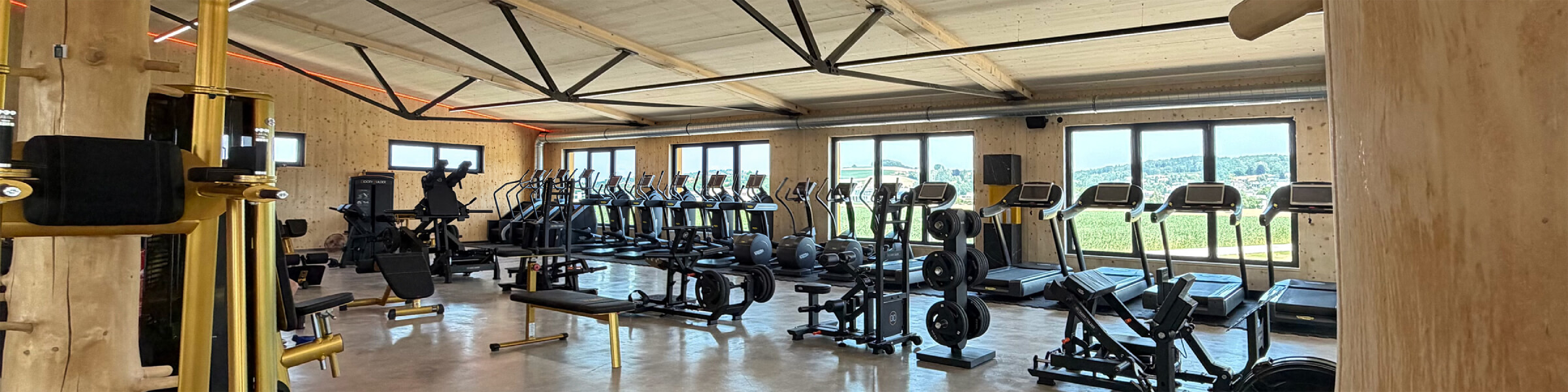 Erstes Fitnessstudio aus purem Massivholz - Thoma Holz100